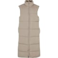 Miniatyrbillede 1 af 6: Lang jakke til kvinder - Urban Classics - Lang vest - 100% polyester - Høj krave - Lomme i siden våtsand S
