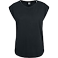 Miniatyrbillede 1 af 3: T-shirt Dame - Urban Classics - Basic Form - Sort - 100% Bomuld - Korte Ærmer sort M