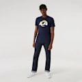 Miniatyrbild 3 av 4: T-shirt - New Era - Los Angeles Rams - Obsidianblå - 100% bomull - Kort ärm Obsidian blå M