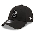 Pikkukuva 1 / 6: Lippis - NEW ERA - POP OUTLINE FORTY - Kaareva lippa - NEW YORK - Musta Svart M/L