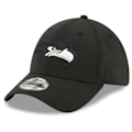 Pikkukuva 1 / 4: Uuden aikakauden 39Thirty Stretch-Fit NFL-hattu - ELEMENTS 2.0 musta Seattle Seahawks S / M