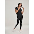 Miniatyrbillede 2 af 6: T-shirt kvinde - Urban Classic - V-udskæring - Korte ærmer - Loose fit - Sort sort L