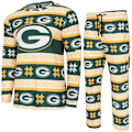 Miniatyrbillede 1 af 4: NFL-hold Vinter JULE Pyjamas Sæt skjorte og bukser Vert Bay Packers XL