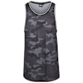 Miniatyrbillede 1 af 3: Débardeur - Urban Classics - MESH - Mørk grå camouflage - 100% polyester - Løs pasform grå L