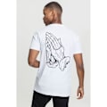 Miniatyrbillede 4 af 6: T-shirt - Mister Tee - hænde i bøn - 100% bomuld - Korte ærmer - Normal pasform hvid XXL