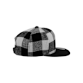 Miniatyrbillede 6 af 6: Snapback Kasket - Flexfit - Grå Sort Check - One Size - Urban - Efterår/Vinter sort/flerfarvet