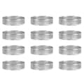 12-pack Tartringar i rostfritt stål, perforerade Mousse-ringar, kakringar, runda kakformar 6 cm TY