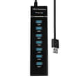 Usb 3.0 Hub Usb Hub 3.0 Multi Usb Splitter Hub 7 Port Multiple Expander Usb Hub