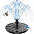 Solcellsdriven fontän, 1,4w solcellsdriven dammpump med 4 effekter | Maximal 70 cm höjd solcellsdriven vattenpump | Solcellsdriven flytande fontänpump LTV