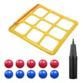 Poolleksaker Spelset - Tic-Tac-Toe Uppblåsbar Poolleksak Med 10 Bollar