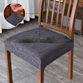 Pikkukuva 3 / 6: Kiinteäväriset pehmustetut joustavat fleece-tuolinpäällinen 咖啡 一件套