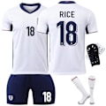 Pikkukuva 5 / 6: 2024 UEFA Eurojen Englannin pelipaidat nro 9 Kane 10 Bellingham 20 Foden jalkapalloasusetti rajatylittävä versio Size 18 M code