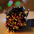 Miniatyrbild 1 av 5: 8-funktions Solar Light String Garden Light String Colored Lights 12m 100 light pink