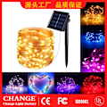 Miniatyrbild 2 av 5: Solar Små färgade lampor String Lights Star Lights Outdoor 8模式-100灯-彩色