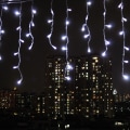 Pikkukuva 5 / 5: LED-lamppu 3,5m Aaltomainen Jääbaari Lamppu Ketju Tähti Verho Lamppu 蓝色
