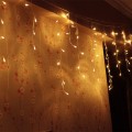 Pikkukuva 1 / 5: LED-lamppu 3,5m Aaltomainen Jääbaari Lamppu Ketju Tähti Verho Lamppu 黄色