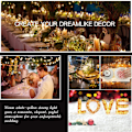 Miniatyrbild 1 av 5: Solar Små färgade lampor String Lights Star Lights Outdoor 8模式-200灯-白色