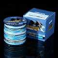 Pikkukuva 1 / 4: Pe Luya Line 8 punottu kalastussiima vahvoilla hevosilla 4-part camouflage blue  (457m) 10 # -100lb