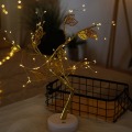 Pikkukuva 1 / 6: LED-tuikkulampun puu, tähtikuvioinen koristelamppu 72 lamp - golden leaf tree lamp battery+usb dual-purpose model
