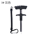 Miniatyrbild 1 av 6: Aluminiumlegering Bärbar T-krok Extractor Fiskkrok Separator 3 # gray+black buckle spring rope
