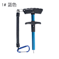 Miniatyrbild 1 av 6: Aluminiumlegering Bärbar T-krok Extractor Fiskkrok Separator 1 # blue+blue buckle spring rope