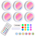 Pikkukuva 3 / 6: LED-kaukosäätimellä varustettu yövalo, 13 väriä RGB, himmennettävä tunnelmavalaistus 1 remote 3 lights Rgb
