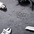 Miniatyrbild 4 av 5: 1000 st svetsade plastklämmor för svetsverktygssats 1000pcs