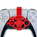 Miniatyrbild 3 av 5: Gaming racing hjul mini styrtillbehör för PS5 Controller Red 0001