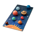Miniatyrbild 1 av 5: Trä Solar System Cosmos Learning Toy Kognitivt pussel Set