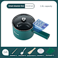 Miniatyrbild 1 av 5: Multifunktions elektrisk matlagningsmaskin 1,8l elektrisk Hot Pot Soppa Gröt Matlagningsmaskin Non-stick 110VGreen2plugs USA