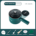 Miniatyrbild 1 av 5: Multifunktions elektrisk matlagningsmaskin 1,8l elektrisk Hot Pot Soppa Gröt Matlagningsmaskin Non-stick 220V Green Manual EU