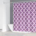 Vattentätt duschdraperi i polyester, B120xH180cm, för badrum, enkelt geometriskt mönstertryck, heminredning, med 12 krokar