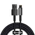 Baseus kabel Tungsten USB - Lightning 2,0m 2,4A svart svart
