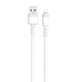 XO kabel NB-Q166 USB - Lightning 1,0 m 5A vit vit