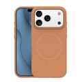 Silicone Thin Mag skal för iPhone 16 caramel