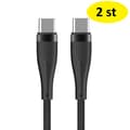 2 st 1 m maXlife kabel Usb-C - Usb-C 60W svart svart