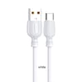 2 st superkvalitets 1 m USB-C-laddningskabel vit vit