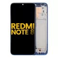 LCD-enhet med ram för Xiaomi Redmi Note 8 / Redmi Note 8 (2021) (Eftermarknad Plus) (Neptune Blue) blå