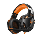 Miniatyrbild 6 av 9: Spelheadset med mikrofon + spelmus orange