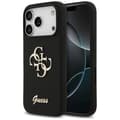Guess Silicone Big 4G Script fodral för iPhone 17 Pro svart svart
