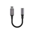 Forever adapter audio AJC-01 jack 3,5 mm - USB-C svart svart