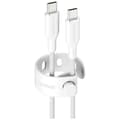 empower by PanzerGlass Racing USB-C to USB-C 2m vit vit