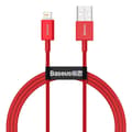 Baseus kabel Superior USB - Lightning 1,0 m 2,4A röd röd