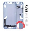 Mellanramshölje med smådelar för iPhone 14 (EU / Global version) (Begagnad OEM-dragning: Klass A) (Blå) blå