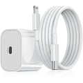 Miniatyrbild 1 av 4: iPhone snabbladdare USB-C 20W - inkl. 2 m + 1m Kablar