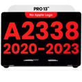 Komplett LCD-skärmmontering för MacBook Pro 13\" A2338 (2020) (Eftermarknad Plus) (Rymdgrå) svart