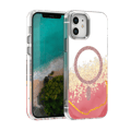 Epoxy Mag-fodral för iPhone 12 / 12 Pro rosa rosa
