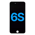 LCD-enhet med stålplatta för iPhone 6S (Eftermarknad: AQ7) (Svart) svart