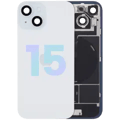 Baksida i glas med MagSafe-magnet & NFC & ficklampsflex för iPhone 15 (Service Pack) (Blå) blå