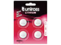 Uniross Lithium CR2025 Knapcellebatterier 4 st